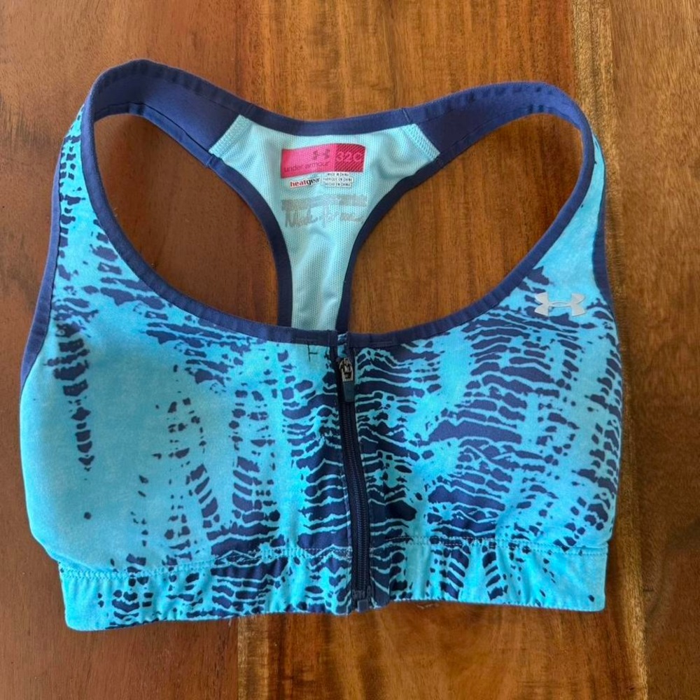 Blue Under Armour sports bra 32C